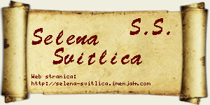 Selena Svitlica vizit kartica